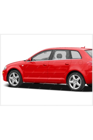 Audi A3 8P Krom Cam Çıtası 6 Prç Paslanmaz Çelik 2003-2013 Arası