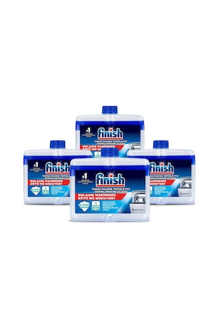 Finish Bulaşık Makine Temizleyici Sıvı 4x250 Ml