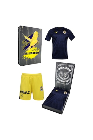 Fenerium Fenerbahçe Antrenman Çocuk T-shirt + Şort Set Kutulu 001
