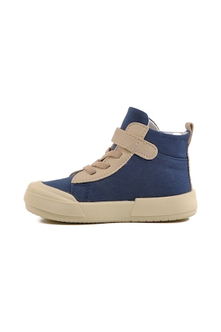 Lacivert Keten Bilek Boy Cırtlı Unisex Çocuk Sneaker 7465 B Kot