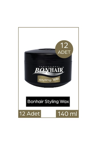 Bonhair Profesyonel Styling Wax 12 x 140 ML