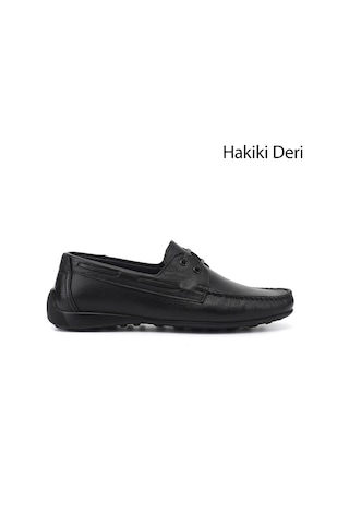 Gönderi(R) Gönderi R Erkek Siyah Rok Hakiki Deri Bağcıklı Ayakkabı Ddma71201645
