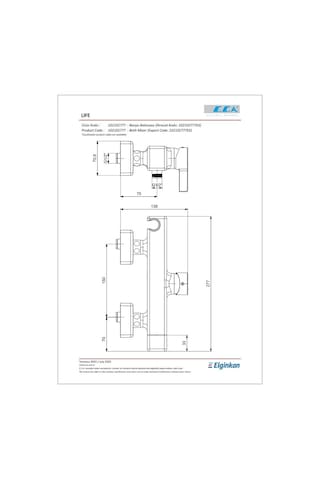 Eca Life Banyo Batarya 102102777 Gümüş