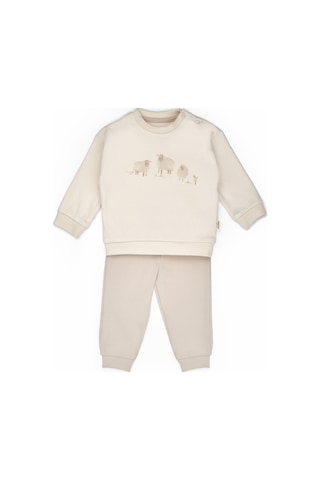 Babycosy Organic Wear Bebek Alt Üst Takım %100 Organik Pamuk , Bebek - Yenidoğan- Csy8184 Krem