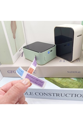 P15 Mini Etiket Kablosuz Pratik Yazıcı Gri