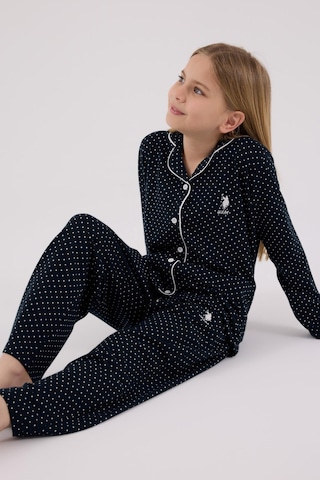 U.s. Polo Assn. Kız Çocuk Gömlek Pijama Lacivert-1860 Lacivert