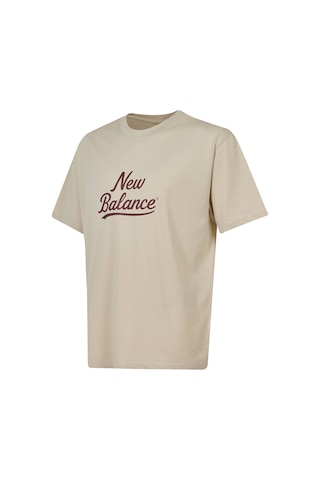 New Balance Nb Lifestyle Erkek T-shirt Mnt3637-mbm Bej