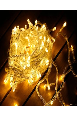 Ithınk Led Işık Zinciri 50 Led 5 Metre 8 Fonksiyon Sarı Işık Diğer