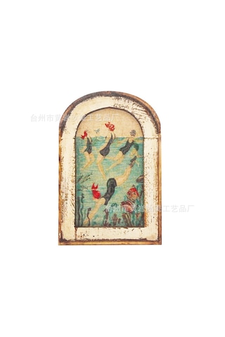 Monyee Amerikan Köy Stili Ahşap Duvar Dekoru, Köşk Ve Butik Otel Banyoları İçin Antika Stilde Yüzücü Kadın Resimli Heykel Diğer