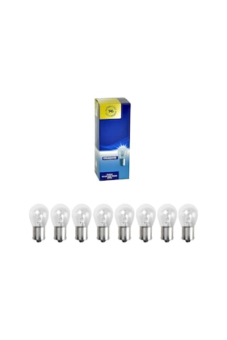 10 Adet 12v P21w 93 Düz Tek Duy Stop Sinyal Ampul Standart Iş...