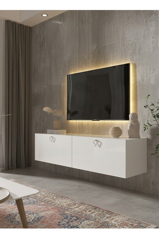 Resital Tv Ünitesi S1245-1 Beyaz Beyaz