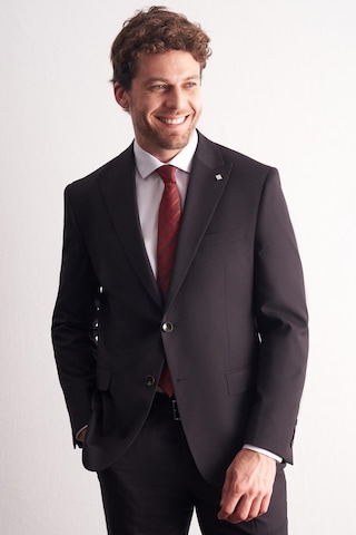 İmza Siyah Kırlangıç Yaka Kendinden Desenli Esnek Bel Slim Fit 6 Drop Takım Elbise 1001255167 Siyah