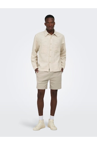 Only & Sons Eddie Erkek Bej Şort 22037537-slg Krem