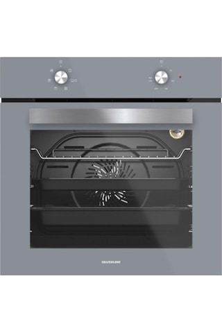 Silverline BO6501S01 - CS5665S01 2'li İkili Gri Cam Ankastre Set