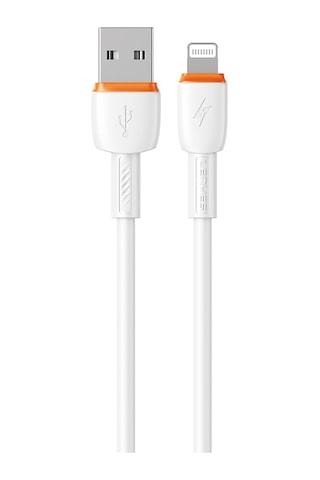 Lenyes Lc545 Apple Uyumlu iPhone Lightning Usb Kablo Hızlı Şarj Özellikli Data Ve Şarj Kablosu 12w 1m Beyaz