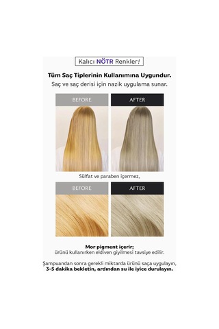Lador Renk Eşitleyici ve Koruyucu Turunculaşma Karşıtı Mor Saç Kremi LADOR Yellow Treatment 300 ML