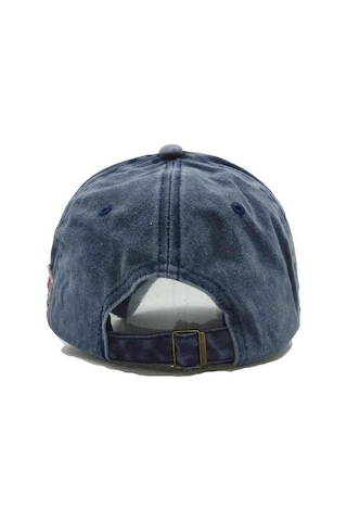 Retro Tarzı Üç Bantlı Beyzbol Şapkası - Unisex Denim Klasik Şapka Erkek Ve Kadın İçin Mavi