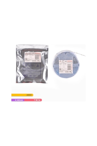 ACK Şerit LED 60 Led'li Gold Işık 7W 5 Metre AS01-00807