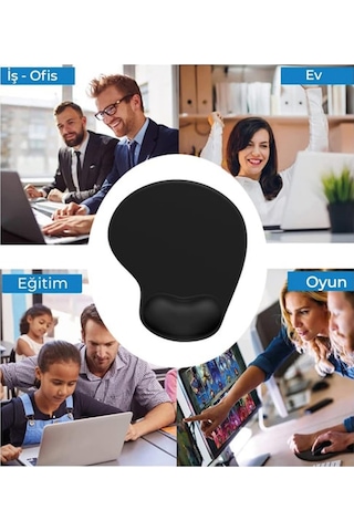 Damla, Bilek Destekli, Konforlu Mousepad, Baskılı Karikatür Desenli Mousepad Laptop