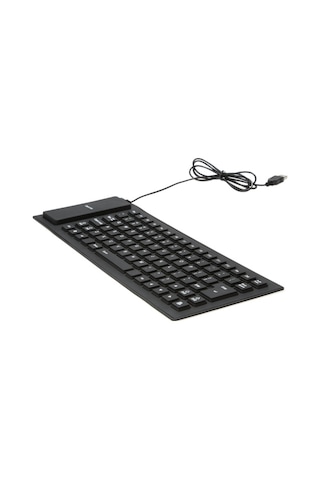 85 Tuş Katlanabilir Esnek Rulo Usb Kablolu Silikon Klavye Suya Dayanıklı Yıkanabilir Pc Dizüstü Bilgisayar Toza Dayanıklı