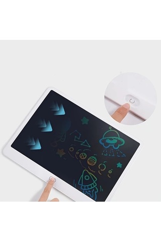 Trendooze 11 İnç Beyaz Lcd Yazı Çizim Tableti Çocuklar İçin Eğitici Oyuncak Gaojunshop01 Beyaz