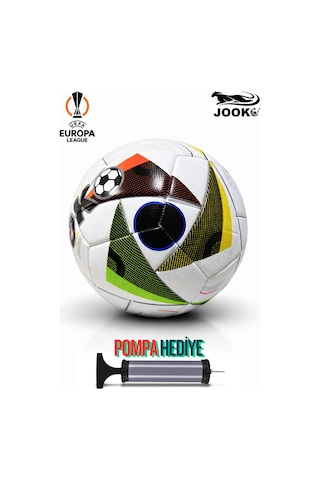 Futbol Topu Euro 2024 Halı Saha Ve Sert Zemin Dikişli Futbol Topu Çok Renkli
