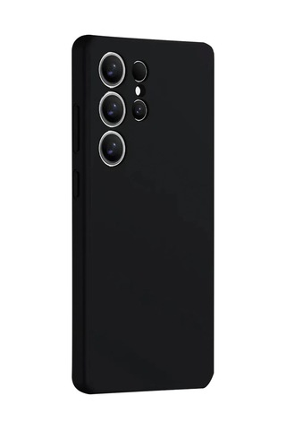Samsung Galaxy S25 Ultra Uyumlu Kılıf Nano İçi Kadife Silikon - Siyah