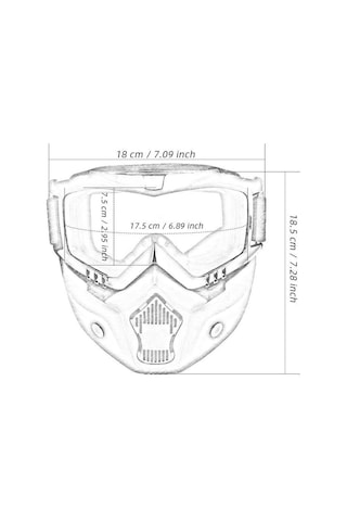 Jet Kask Maskesi Siyah