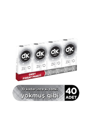 Okey Zero XL Prezervatif 4 x 10'lu