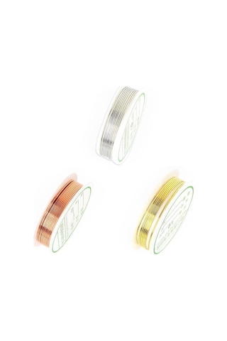 1.0 Mm Boncuk Dizme Teli El Yapımı Stil Ve Şekillendirme Teli Dıy Takı Ve Mücevher Teli Altın Renk Gold Tel