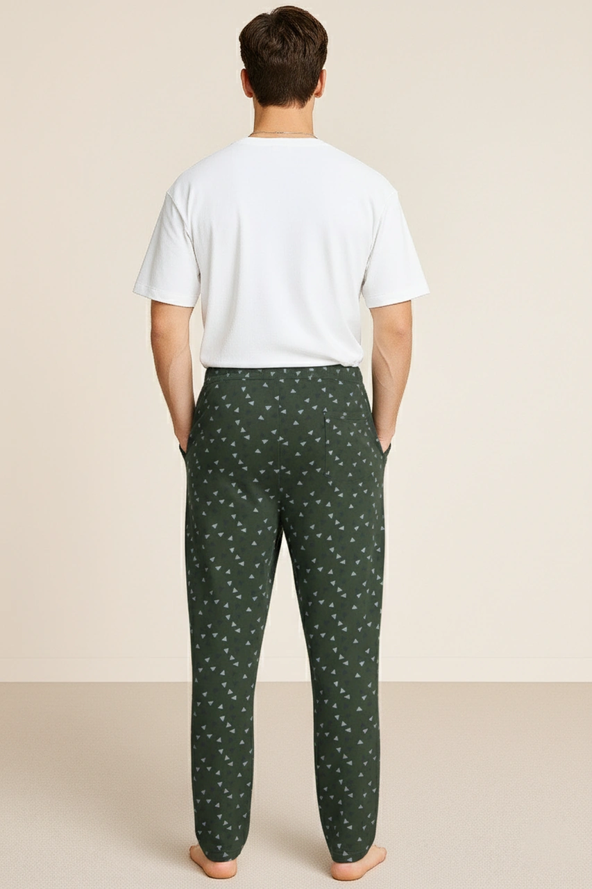 Erkek %100 Pamuk Cepli Ekose Pijama Altı Desen 13 040 Desen 13