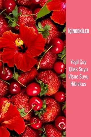 Herby Ice Tea Berry Hibiscus Soğuk Çay Şeker İlavesiz 24 x 250 ML