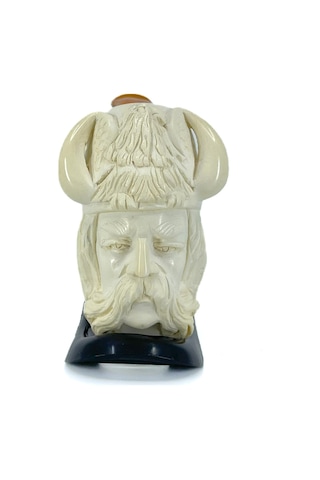 Lületaşı Pipo Doğal Lületaşı El Yapımı Özel Kutulu - Viking Gravür İşleme