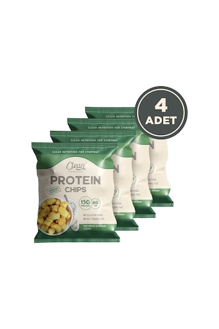 Clean Powders Protein Chips 50 Gr Ekşi Krema Soğan 4 Adet Ekşi Krema - Soğan