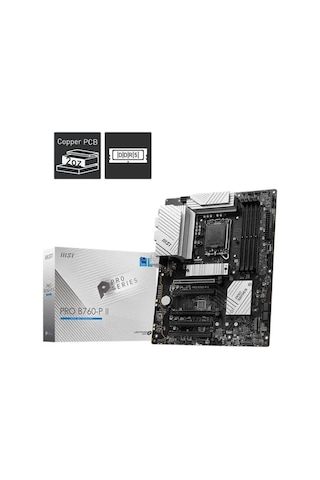 Msı Pro B760-p Iı Ddr5 7200mhz 1xhdmı 1xdp 2xm.2 Usb 3.2 Atx 1700p 12. / 13. Ve 14. Nesil İşlemci U