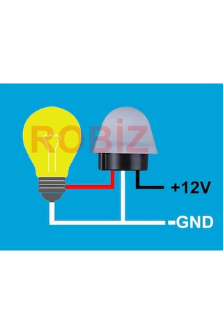 As20 Fotosel Modül Dc 12v Su Geçirmez Sokak Bahçe Park Lambası