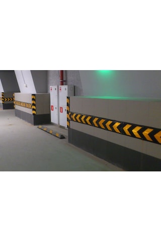 Otopark Kauçuk Duvar Koruma 80CM x 22CM Köşe ve Kolon Koruyucu