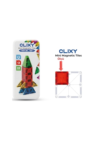 Mini Manyetik Bloklar 32 Parça Travel Set