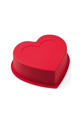 Silicolife SET010 Sevgiliye Özel Kalp ve Gül Desenli Kek ve Pasta