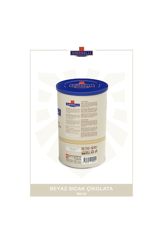 Simonelli Beyaz Çikolata Aromalı Sıcak Çikolota İçecek Tozu 900 G