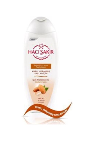 Hacı Şakır Badem Sütlü Kuru ve Yıpranmış Saçlar İçin Şampuan 500 ML