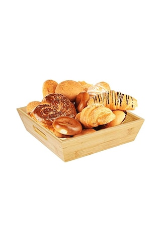 Bambu Lüx Kare Orta Boy Ekmeklik-meyvelik 20cm, Bambu Ekmeklik Kare Orta Boy 20cm Genel