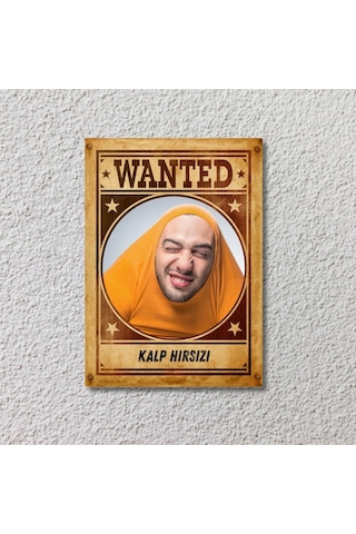 Kişiye Özel Eğlenceli Wanted Poster Aranıyor Tasarım