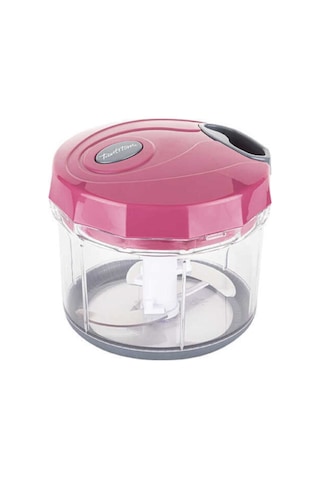 Gri Pembe Büyük Pratik Doğrayıcı ve Çırpıcı 1000Ml Diğer