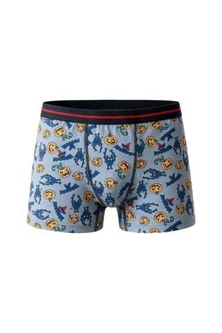 Trendybee Erkek Çocuk Eğlenceli Desenli Esnek Penye Pamuklu Boxer 6'lı Set Desenli Desenli