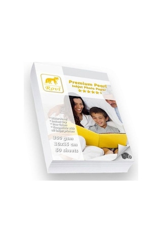 Rovi Premium Inci  Fotoğraf Kağıdı 300Gsm 50Yaprak 10X15