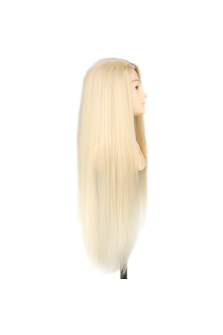 Omuzlu Kuaför Eğitim Mankeni / Yaki + Masa Aparatı / Platin - Elm-01-739487 Çok Renkli