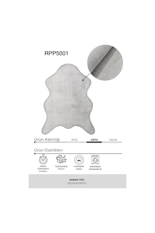 Anatolıa Halı/doly Peluş Post Şeklinde Halı-gri