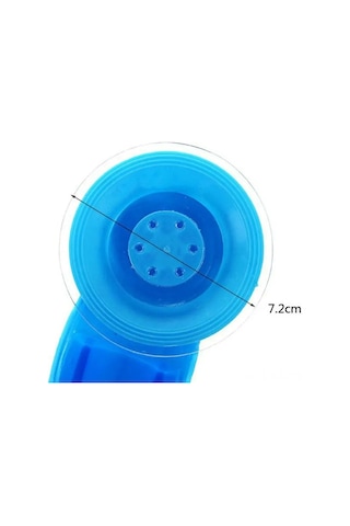 Gajeena Mavi Plastik Duş Başlığı Tutucusu, Sürekli/geçici Kullanım, Süction Cup İle Kurulum, Yükseklik Ve Açı Ayarlı, Modern Tarz Mavi