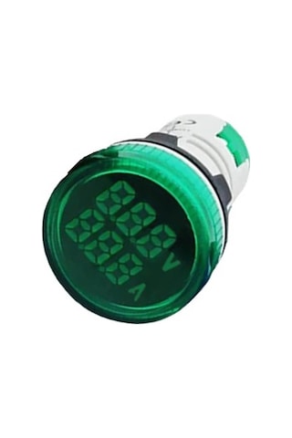 Ad22-22va 22mm Voltampermetre 50-500v 0-100a Ac Yeşil